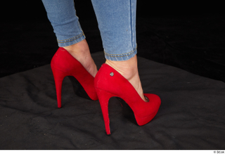 Daisy Lee business casual foot red high heels shoes 0006.jpg